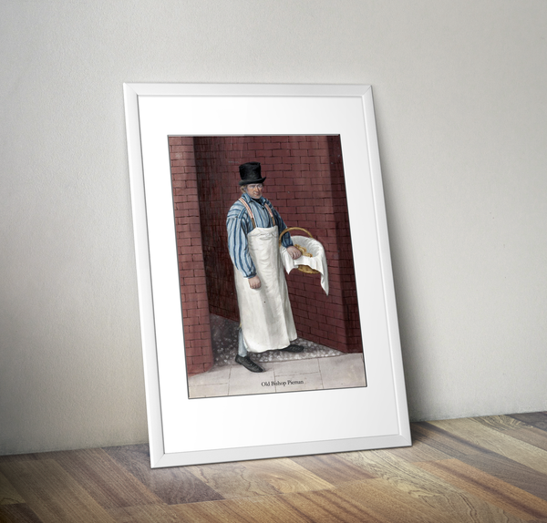 Old Bishop Pie Man by John Dempsey - A4 Print