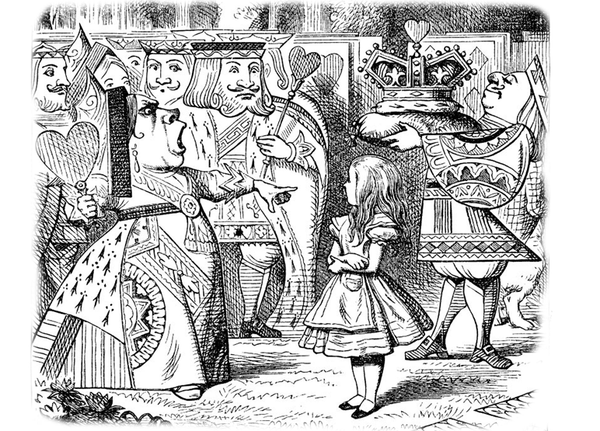 Alice in Wonderland Queen of Hearts Placemat