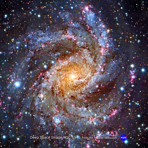 Hubble Space Telescope Image - Deep Space NGC 6946 Placemat