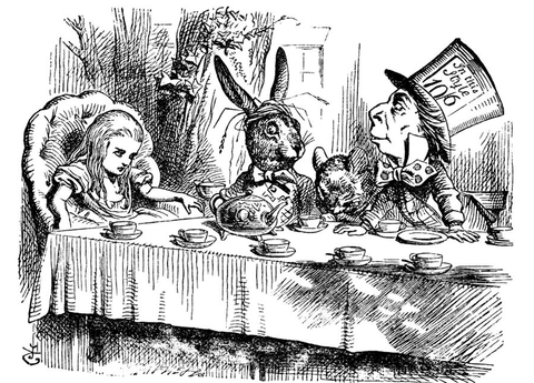 Alice in Wonderland Mad Hatter's Tea Party Placemat