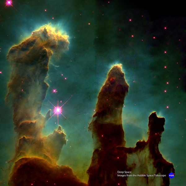 Hubble Space Telescope Image - Deep Space 3 Placemat