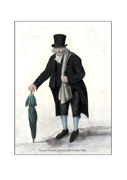 Samuel Hevens, Jewish Old Clothes Man by John Dempsey - A4 Print