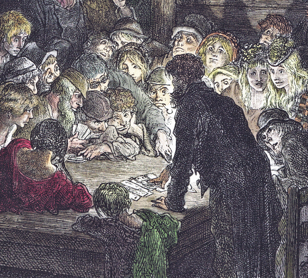 Gustave Doré Thieves Gambling - A4 Print