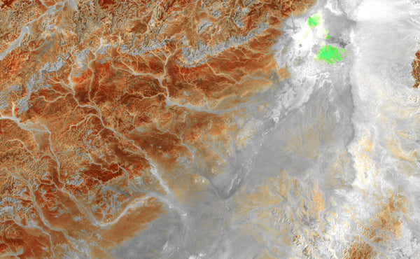 Algerian Sahara - Satellite Photography