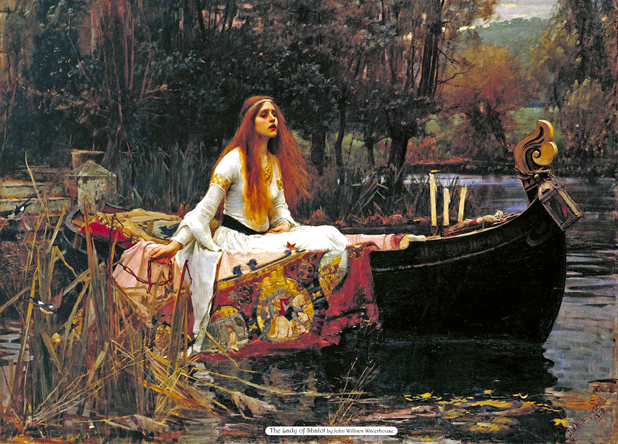 The Lady of Shalot by John William Waterhouse - Place Mat