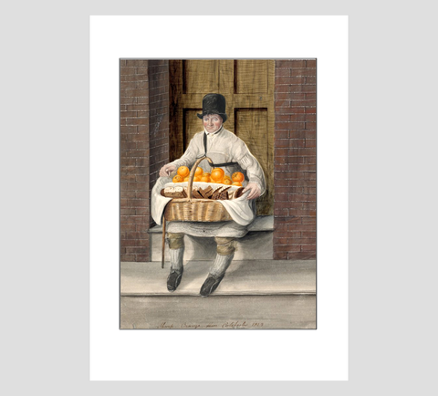 Sharp Orange Man by John Dempsey - A4 Print