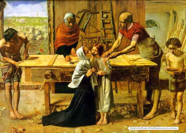 Christ in the House of His Parents by John Everett Millais - Place Mat