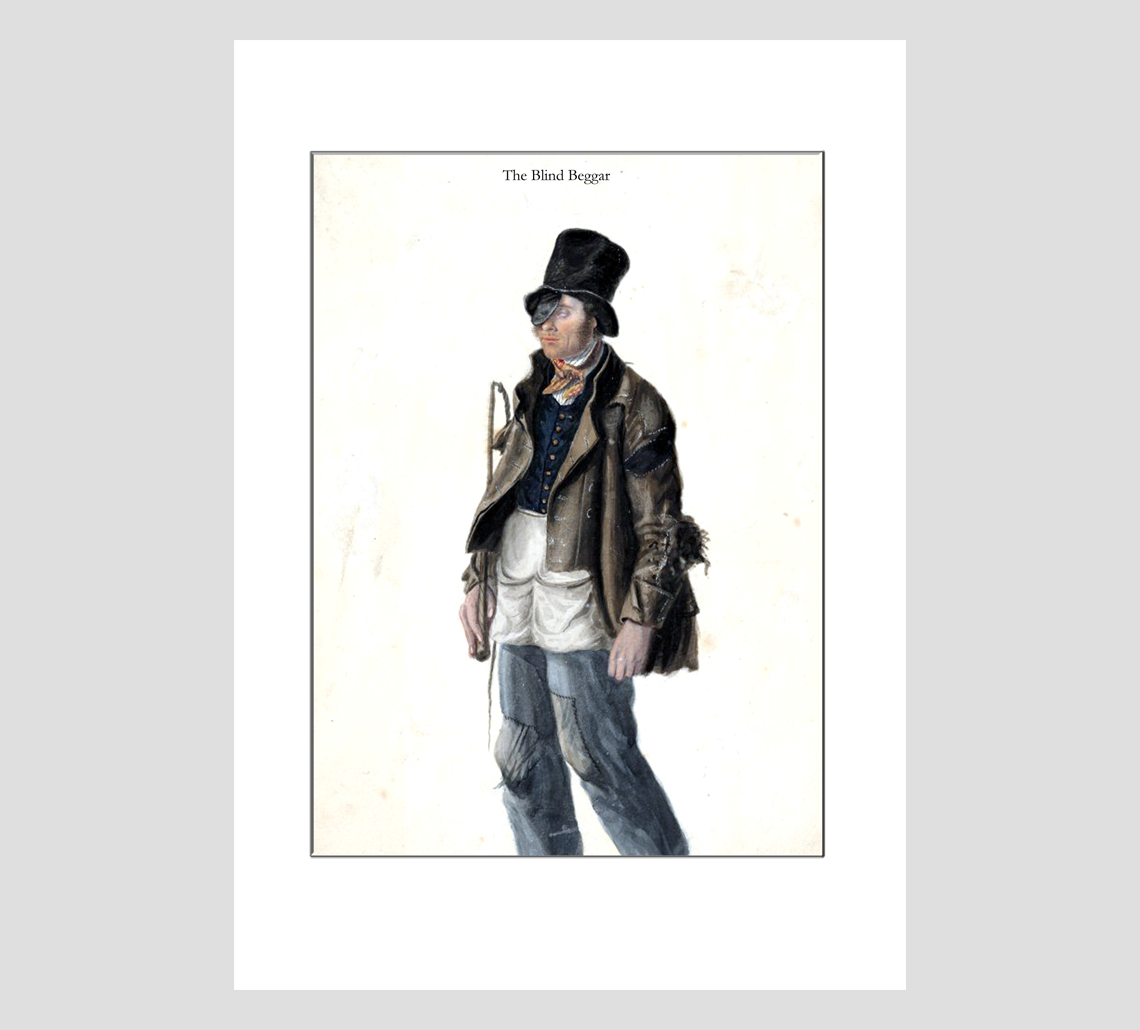 The Blind Beggar by John Dempsey - A4 Print