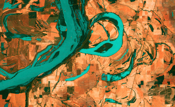 Meandering Mississippi - Satellite Photography