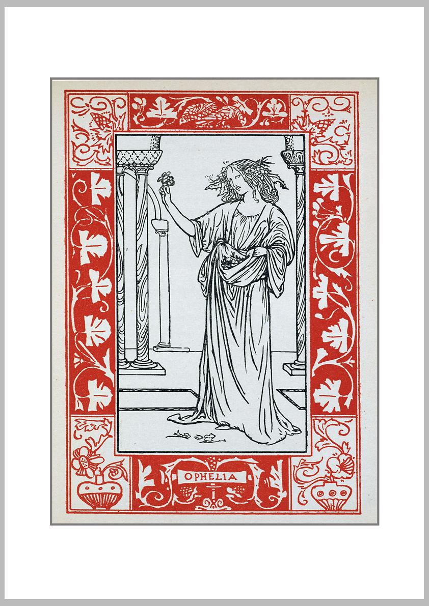 Shakespeare's Heroines Ophelia Print