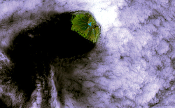 Karman Vortices near Broutona - Satellite Photography