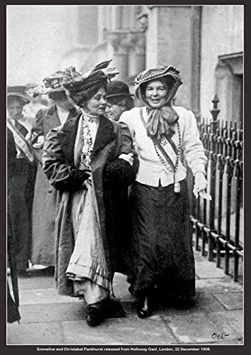 Suffragettes Emmeline and Christabel Pankhurst A2 Poster