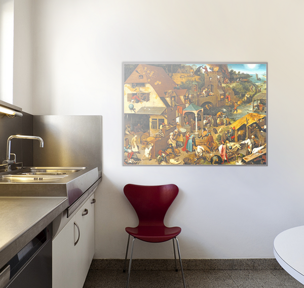 Pieter Bruegel the Elder - Netherlandish Proverbs 60 x 43 cm Poster