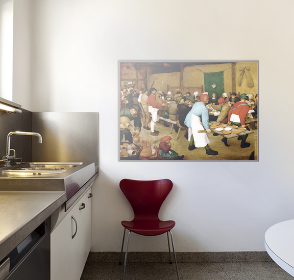 Pieter Bruegel the Elder - Peasant Wedding 60 x 43 cm Poster