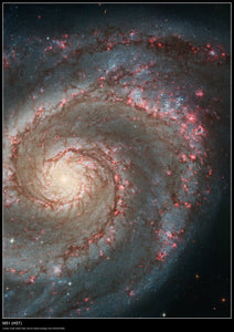 Hubble Space Telescope Poster - M51 (HST)