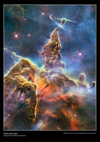 Hubble Space Telescope Poster - Mystic Mountain