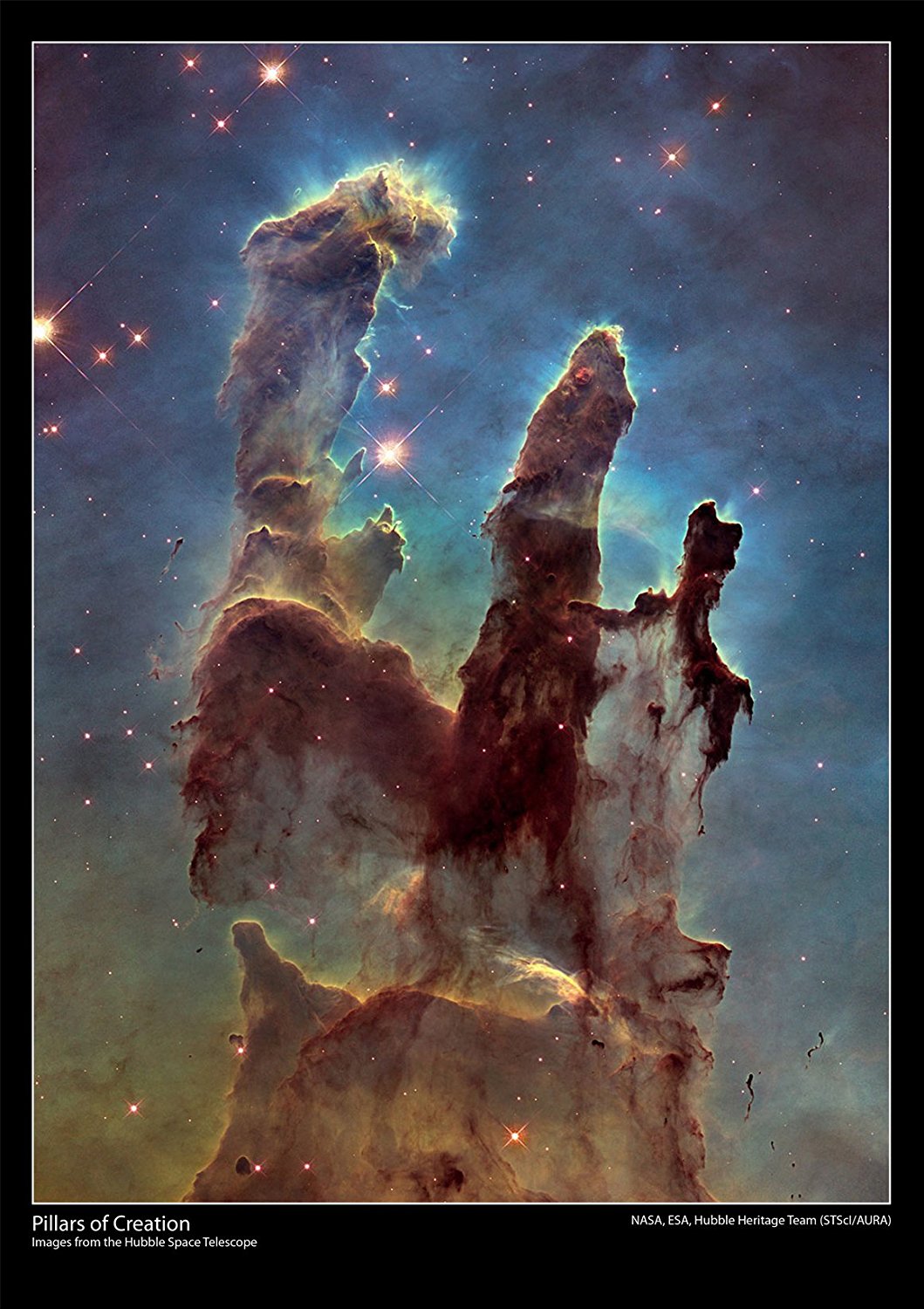 Hubble Space Telescope Poster - Pillars of Creation