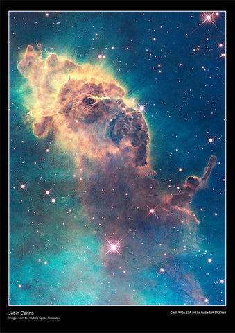 Hubble Space Telescope Poster - Jet in the Carina Nebula