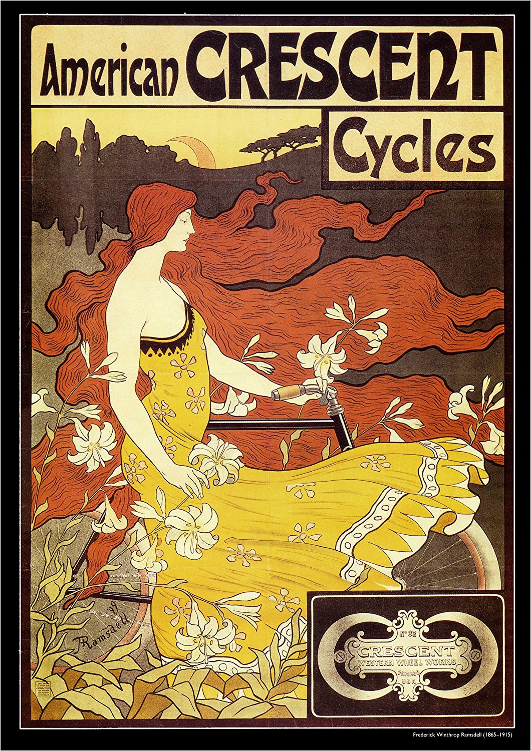 Ramsdell - American Crescent Cycle Poster