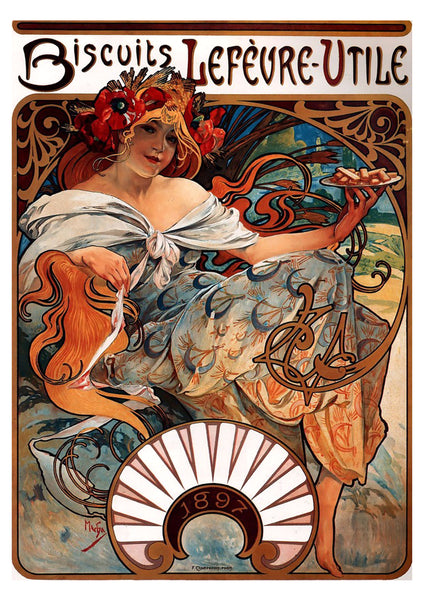 Alphonse Mucha - Set of three A3 Posters