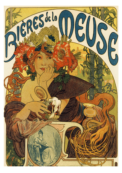 Alphonse Mucha - Set of three A3 Posters