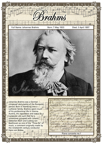 Brahms A2 Poster
