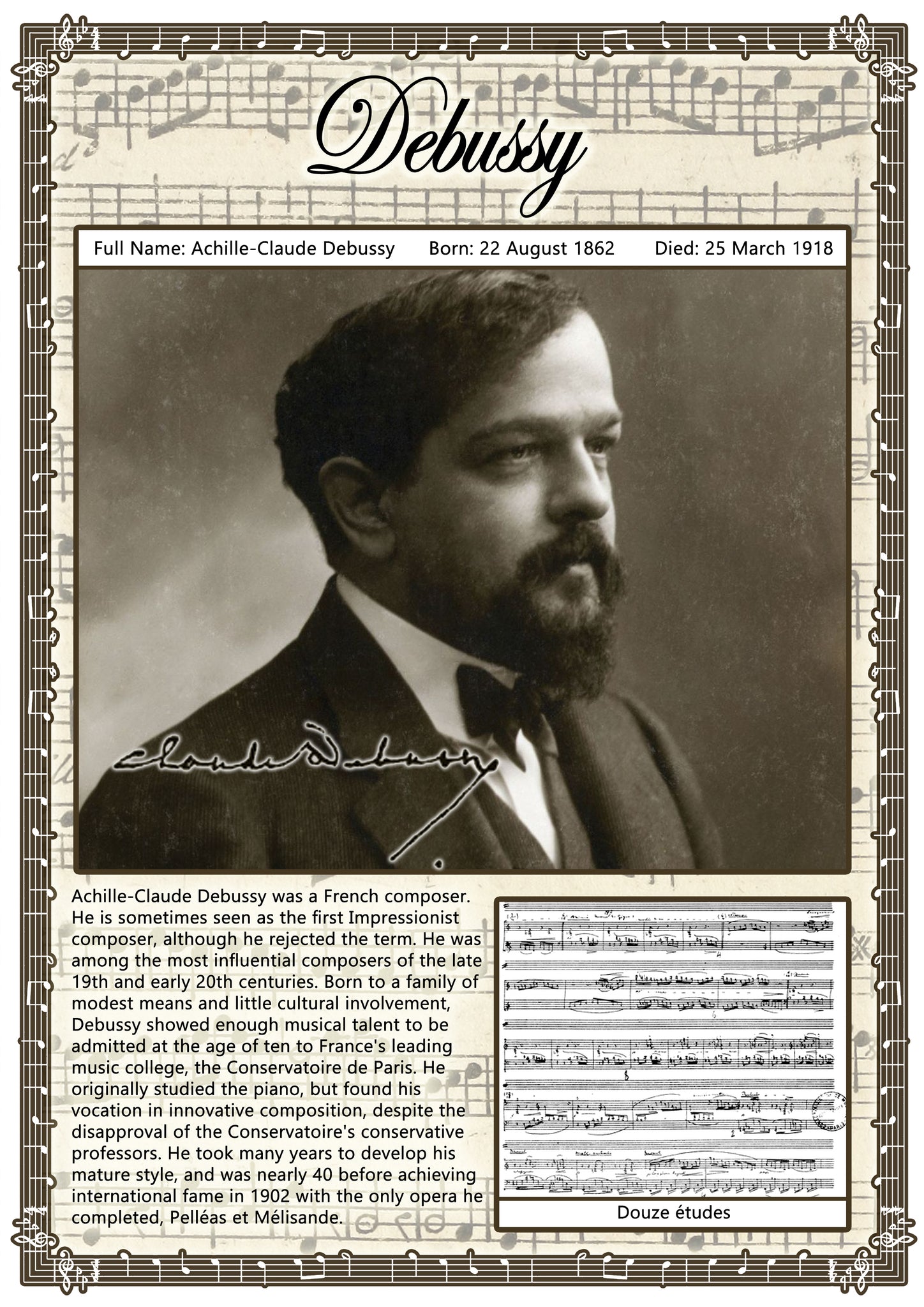 Debussy A2 Poster
