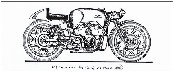 1956 Moto Guzzi 498.7 (500cc) V.8 (Dickie Dale) Motorcycle Mug