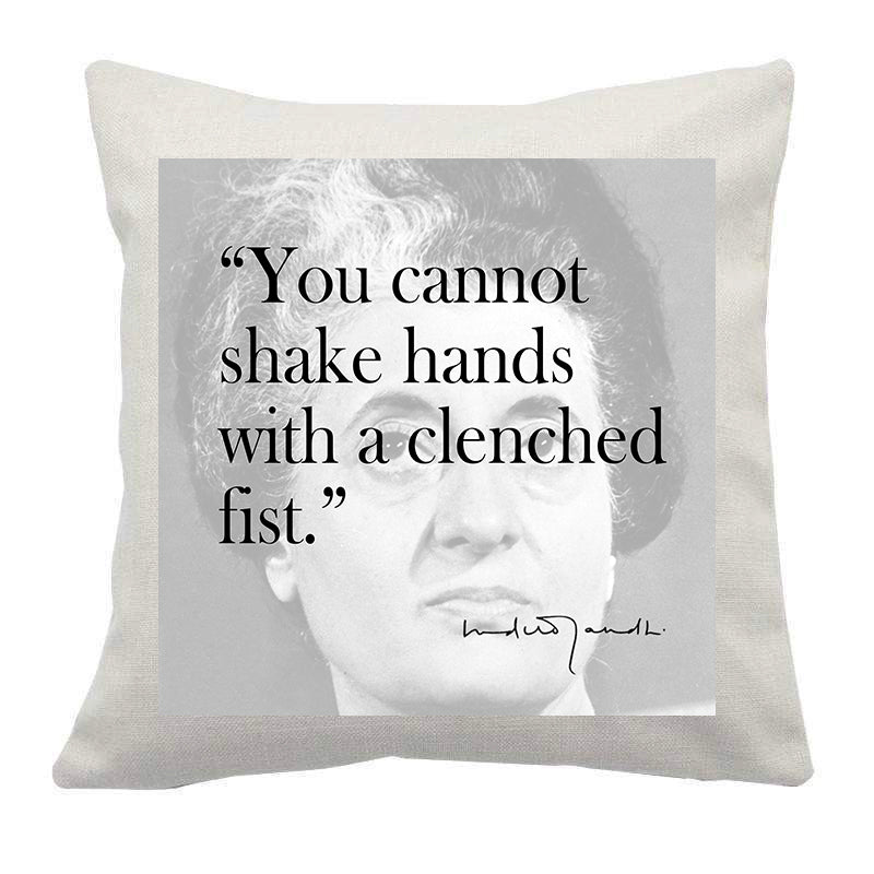 Indira Gandhi Cushion Cover