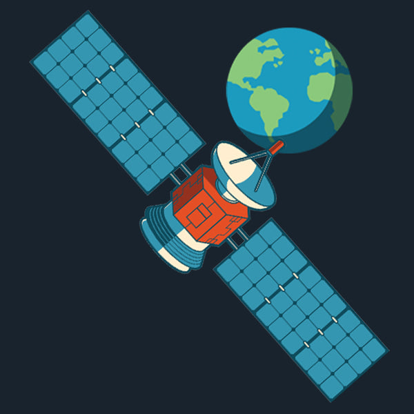 Satellite & Earth Coaster