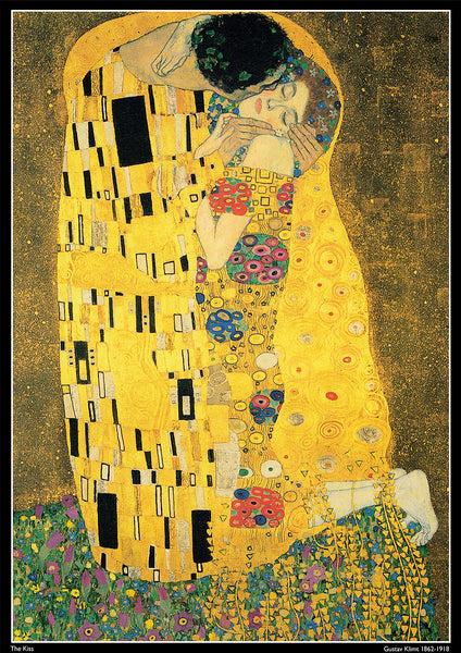 Gustav Klimt: The Kiss', 'Lady with Hat & Feather' and 'Adele Bloch-Bauer' A3 Posters