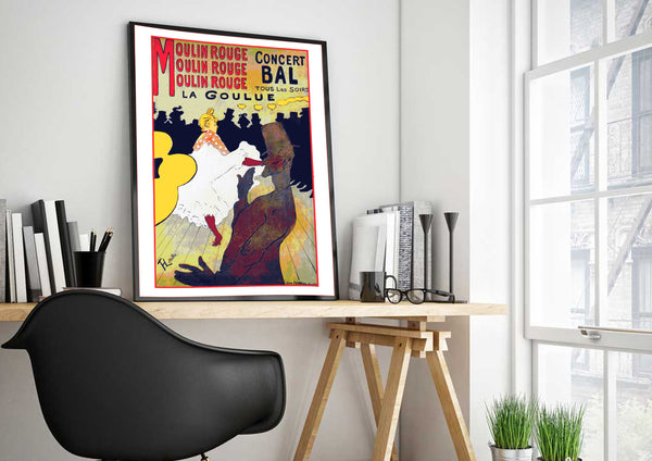 Moulin Rouge, Henri de Toulouse-Lautrec Poster A2