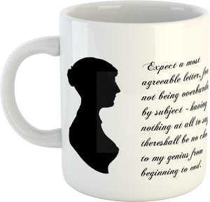 Jane Austen "Expect a most agreeable letter..." Mug