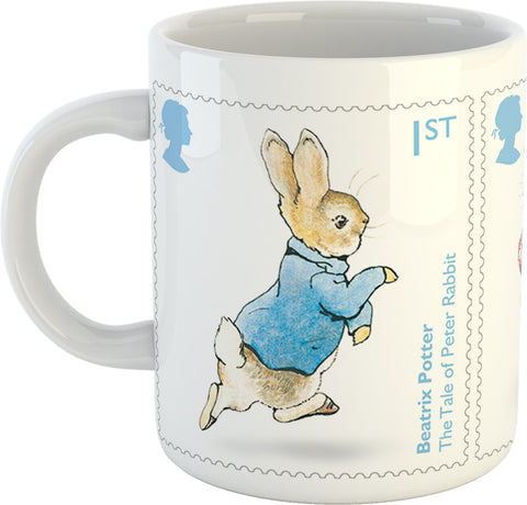Beatrix Potter Stamps Mug (Peter Rabbit, Mrs. Tiggy-Winkle & Squirel Nutkin)