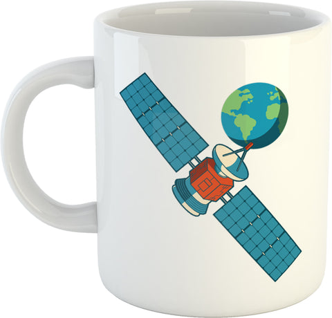 Satellite & Earth Mug
