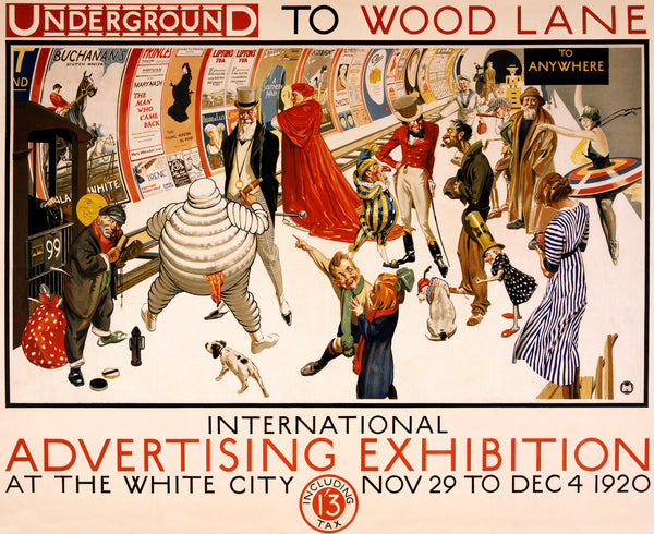London Underground To Woodlane Poster