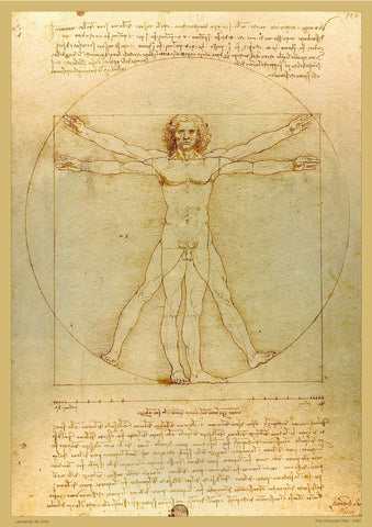 Da Vinci, The Vitruvian Man A2 Poster