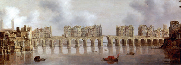 View of Old London Bridge by Claude de Jongh