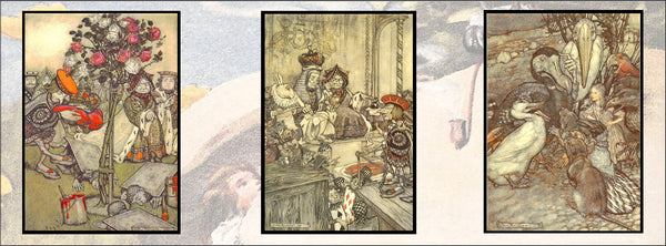 Rackham alice in wonderland colour trio