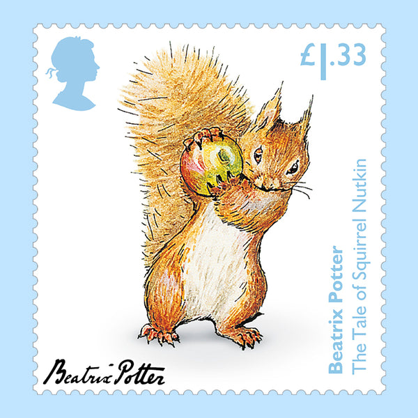 Beatrix Potter Stamp Squirel Nutkin Coaster