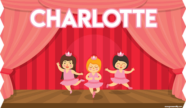 Ballerina Personalised Bag & Bottle Set