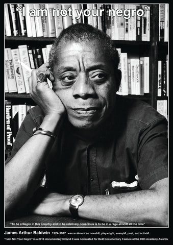 James Baldwin - I Am Not Your Negro - Black Icons of History - A2 Wall Art Poster