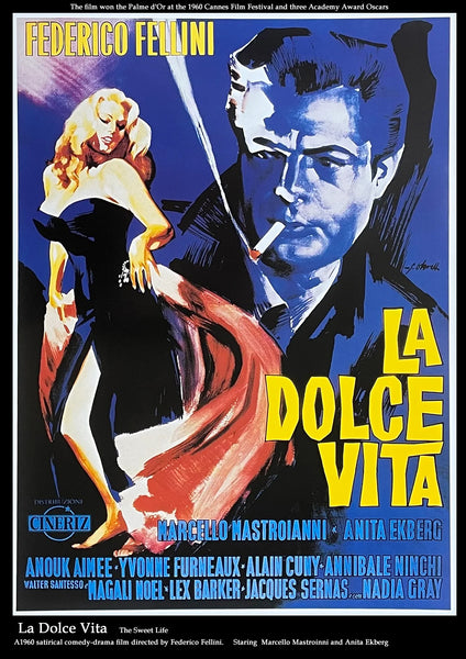 Classic Italian film posters - set of 6 - A3