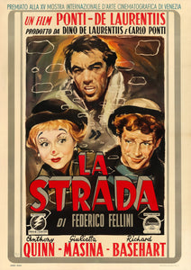 La Strada - Italian Film Poster - A2 - Paper Laminated