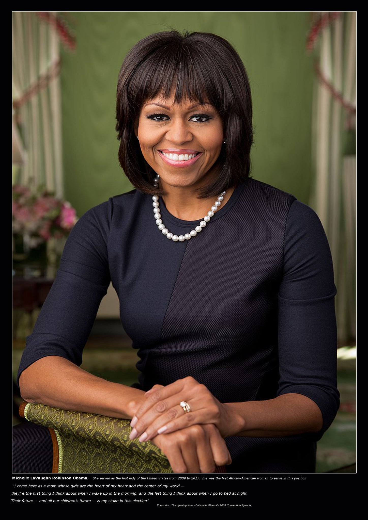 Michelle Obama- Black Icons of History - A2 Wall Art Poster