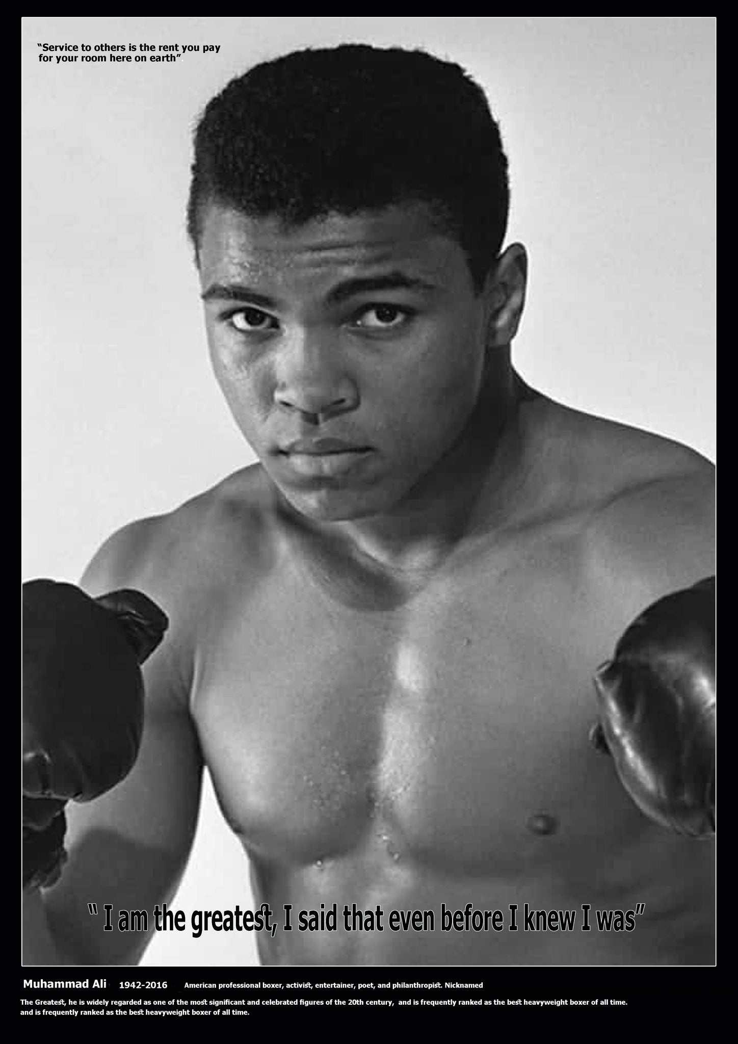 Mohammed Ali - Black Icons of History - A2 Wall Art Poster