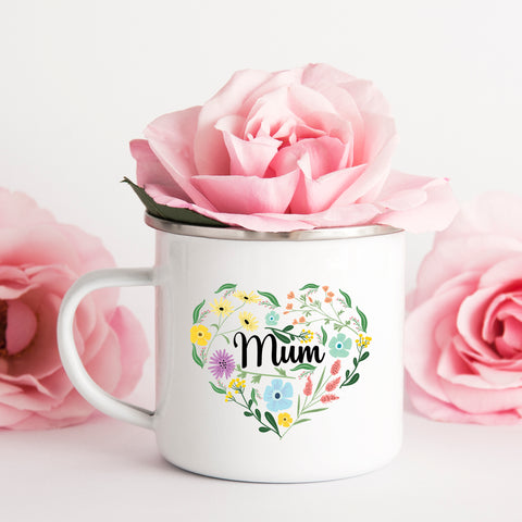 Personalized Children's Enamel Mug | Custom Kids Drinkware 10oz