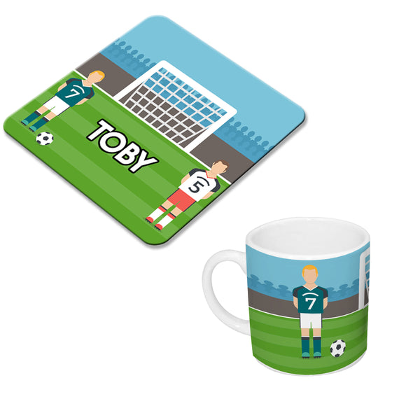 Football Personalised Mug & Coaster