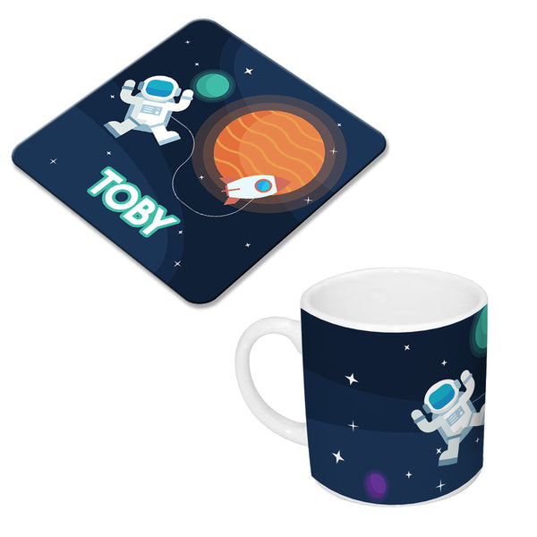 Astronaut Personalised Mug & Coaster
