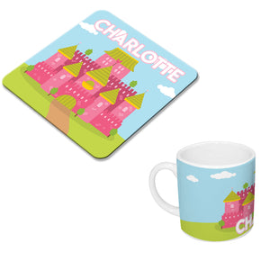 Princess Personalised Mug & Coaster Set